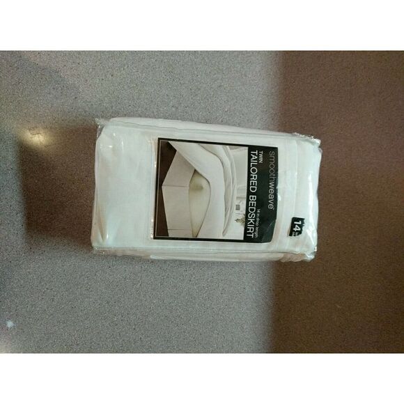 Smoothweave Tailored 14-Inch Twin Bedskirt, Ivory - Picture 6 of 6